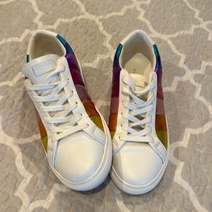Kurt Geiger rainbow sneakers used 3 times